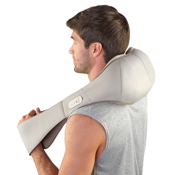 Quad Action Shiatsu Neck & Shoulder Massager with Heat - Image 4