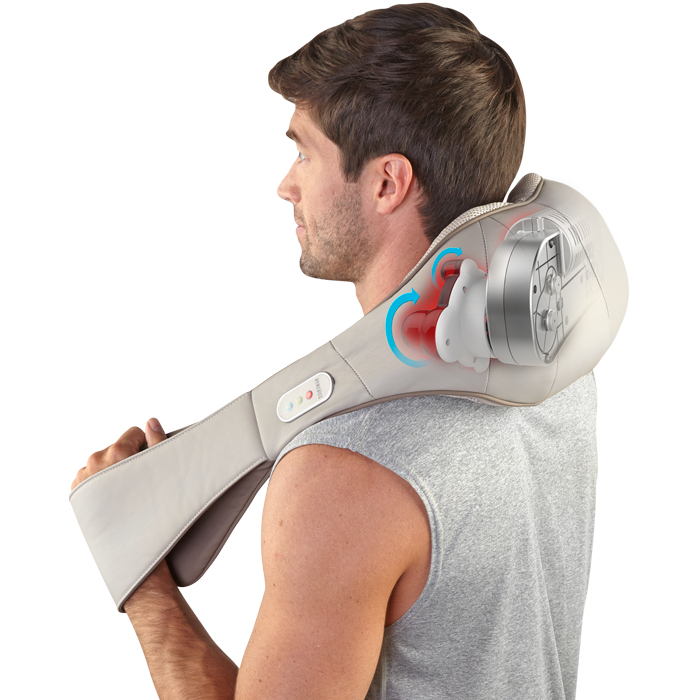 Quad Action Shiatsu Neck & Shoulder Massager with Heat - Image 5