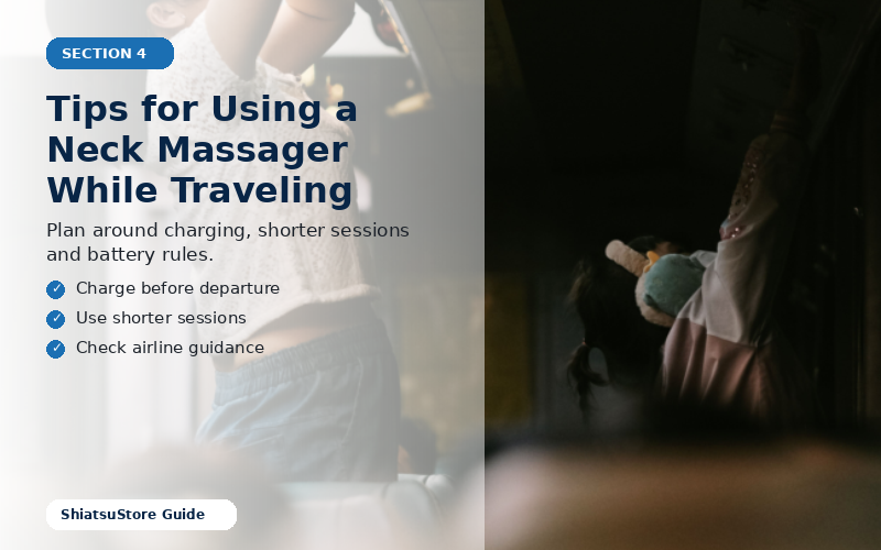 Tips for Using a Neck Massager While Traveling — portable neck massager