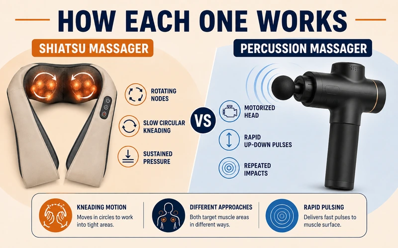 Frequently asked questions about shiatsu versus percussion massagers