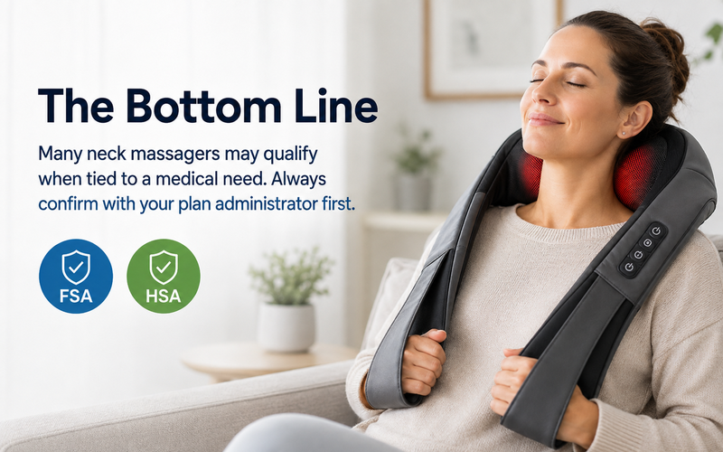 Bottom line on FSA and HSA eligibility for neck massagers