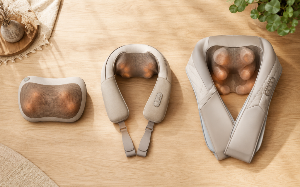 Entry-level, mid-range and premium neck massagers compared