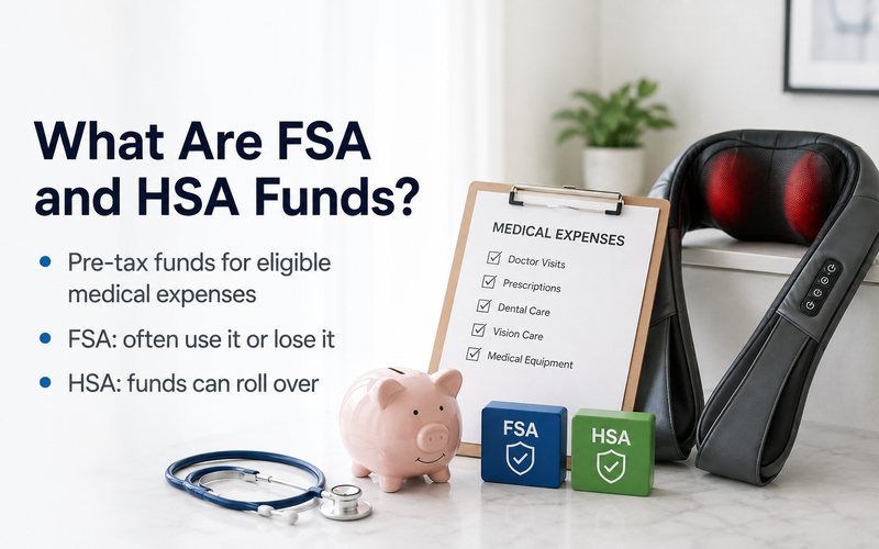 FSA and HSA funds explained for neck massager purchases